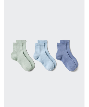 ソックス/3足組/リブパイル