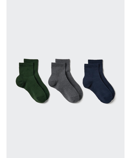 ソックス/3足組/リブパイル