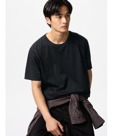 スーピマコットンクルーネックTシャツ