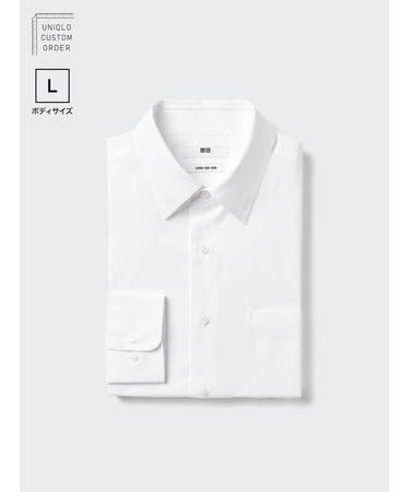 (丈85) スーパーノンアイロンシャツ/レギュラー襟/長袖/L