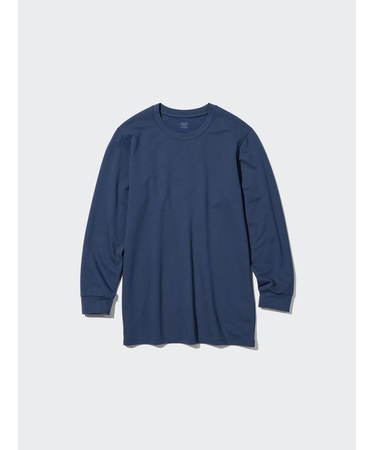 極暖ヒートテックコットンクルーネックT/9分袖