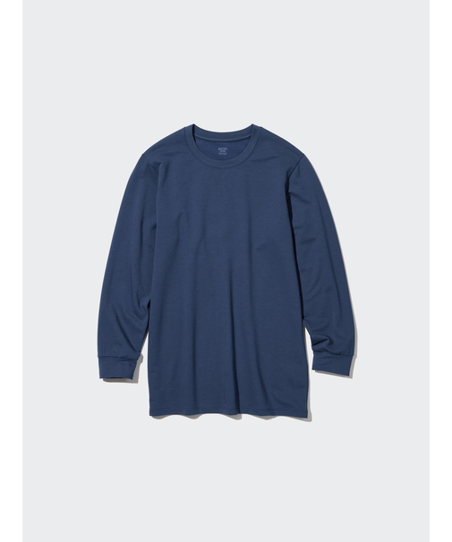 極暖ヒートテックコットンクルーネックT/9分袖