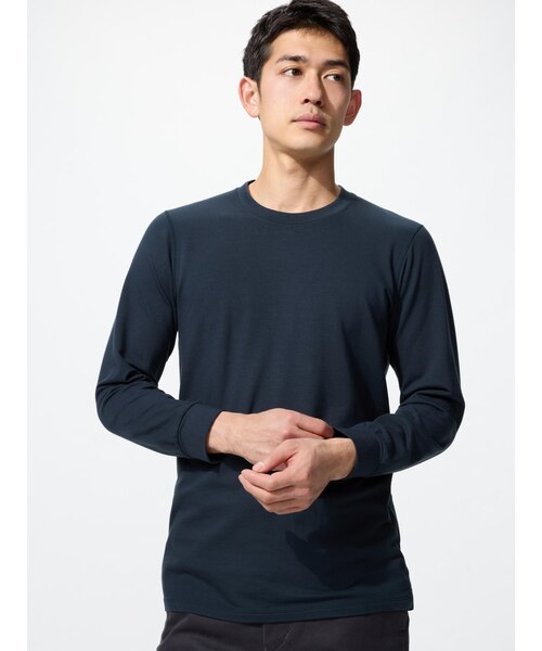 極暖ヒートテックコットンクルーネックT/9分袖｜ユニクロの通販｜&mall