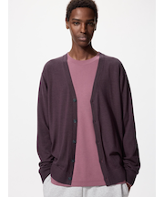 メリノVネックカーディガン