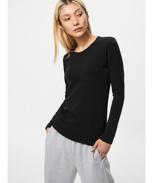 超極暖ヒートテッククルーネックT