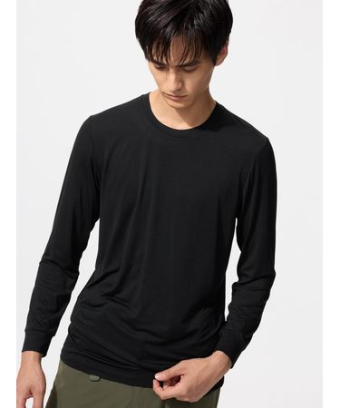 ヒートテッククルーネックT/9分袖