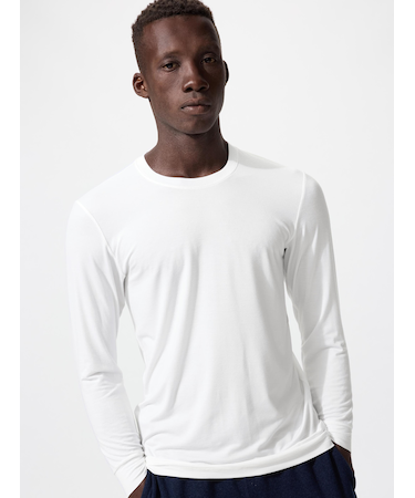 ヒートテッククルーネックT/9分袖