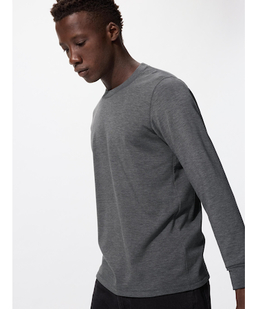 超極暖ヒートテッククルーネックT