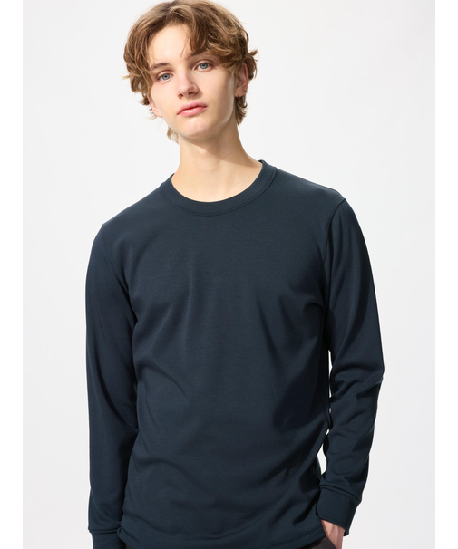 超極暖ヒートテッククルーネックT