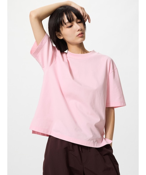 極暖ヒートテックリブUネックブラTシャツ｜ユニクロの通販｜&mall