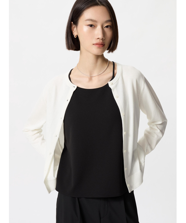 UVカットクルーネックカーディガン