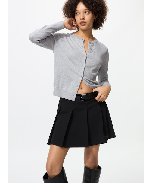 UVカットクルーネックカーディガン