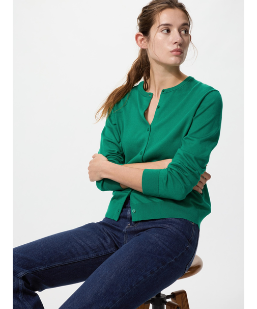 UVカットクルーネックカーディガン