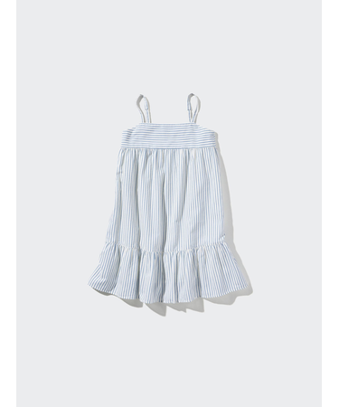 GIRLS ストライプキャミソールワンピース