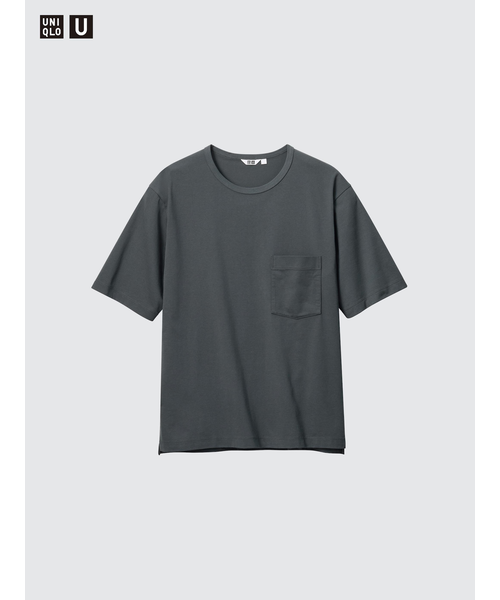 リラックスフィットコットンTシャツ エアリズムコットンリラックスフィットTシャツ/5分袖|ユニクロ