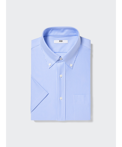 ドライノンアイロンジャージーシャツ/BD/半袖