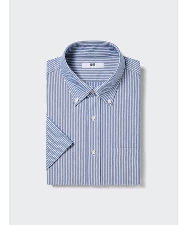 ドライノンアイロンジャージーシャツ/BD/半袖