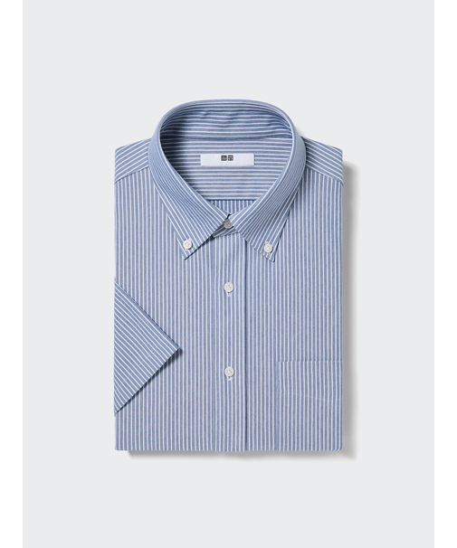 ドライノンアイロンジャージーシャツ/BD/半袖