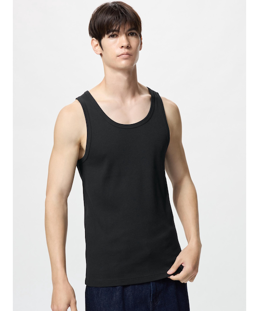 ドライカラーリブタンクトップ