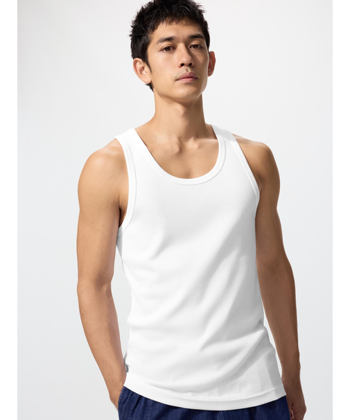 ドライカラーリブタンクトップ