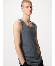 ドライカラーリブタンクトップ