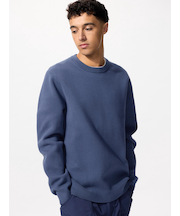 ウォッシャブルミラノリブクルーネックセーター