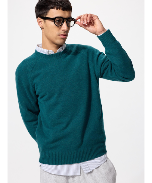 ラムクルーネックセーター