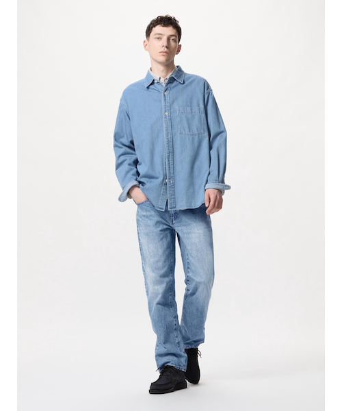 レギュラーフィットストレートジーンズ（丈標準78.5cm）｜ユニクロの