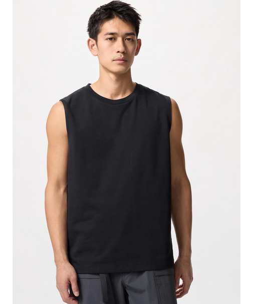 エアリズムコットンノースリーブTシャツ