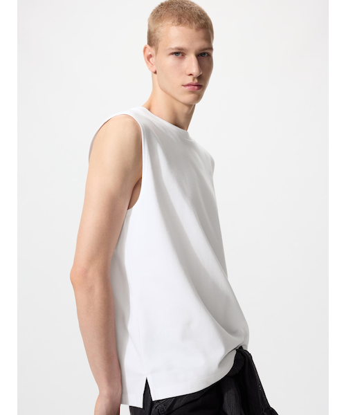 R★  Jeans★ノースリーブ Tシャツ コットン エアリズムコットンノースリーブTシャツ｜ユニクロの通販｜&mall