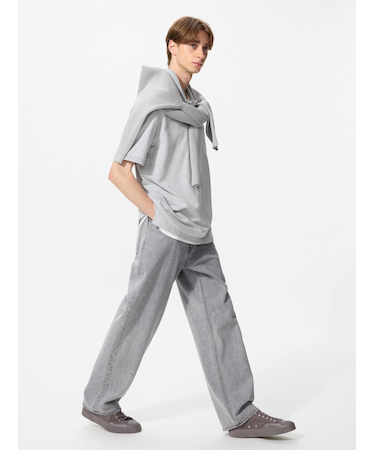 ワイドストレートジーンズ