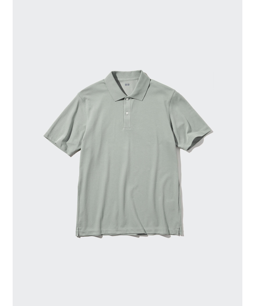 エアリズムコットンカノコポロシャツ
