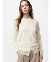 メリノクルーネックセーター