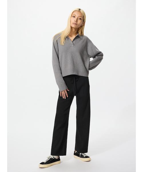 ウォッシャブルニットリブパンツ｜ユニクロの通販｜&mall（アンド