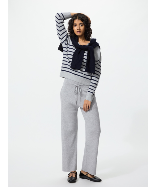 ウォッシャブルニットリブパンツ