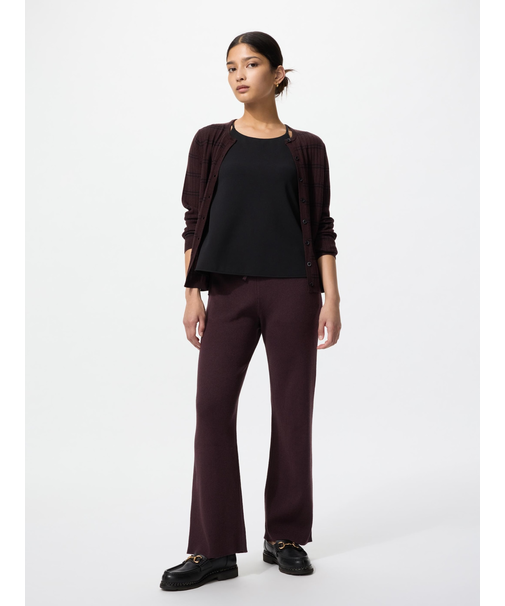 ウォッシャブルニットリブパンツ