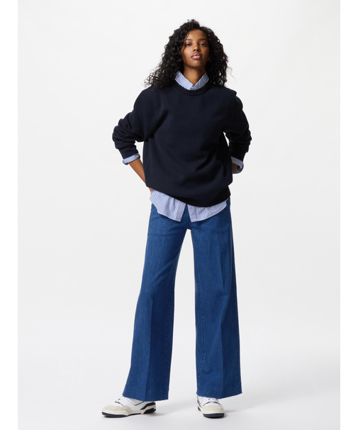 ワイドトラウザージーンズ/丈長め