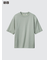 エアリズムコットンオーバーサイズTシャツ/5分袖