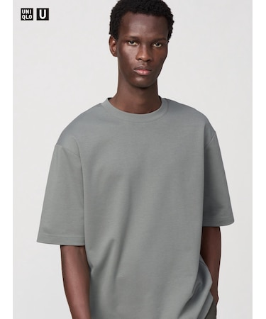 エアリズムコットンオーバーサイズTシャツ/5分袖