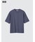エアリズムコットンオーバーサイズTシャツ/5分袖