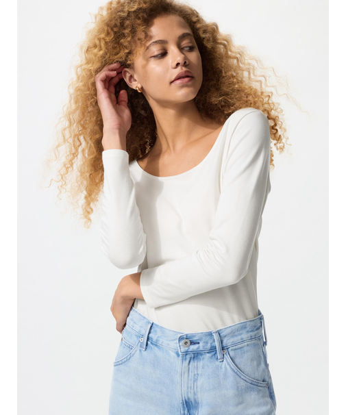 極暖ヒートテックコットンUネックT/8分袖