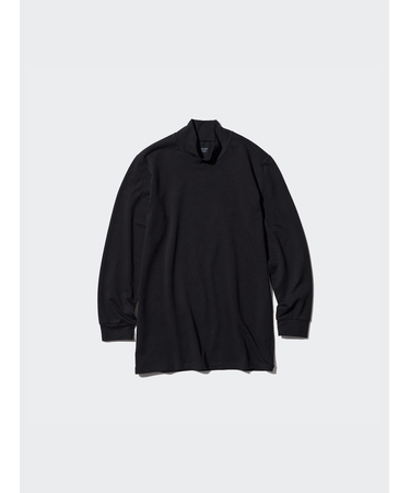 極暖ヒートテックコットンモックネックT/9分袖