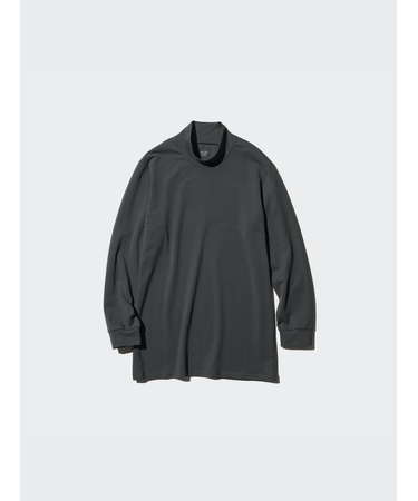 極暖ヒートテックコットンモックネックT/9分袖