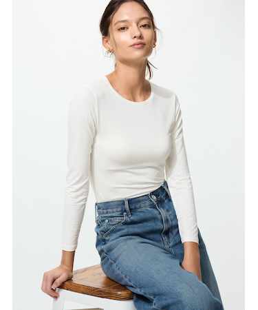 ヒートテッククルーネックT