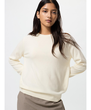 カシミヤクルーネックセーター