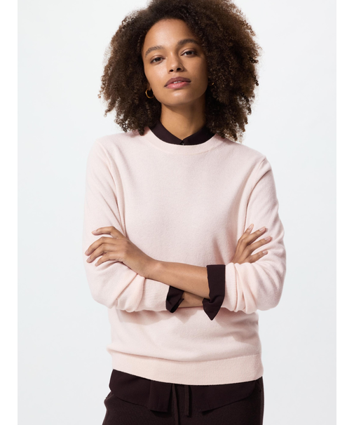 カシミヤクルーネックセーター