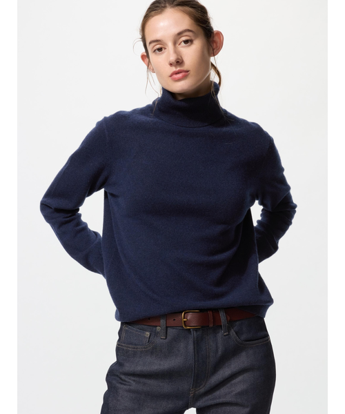 カシミヤタートルネックセーター｜ユニクロの通販｜&mall（アンド