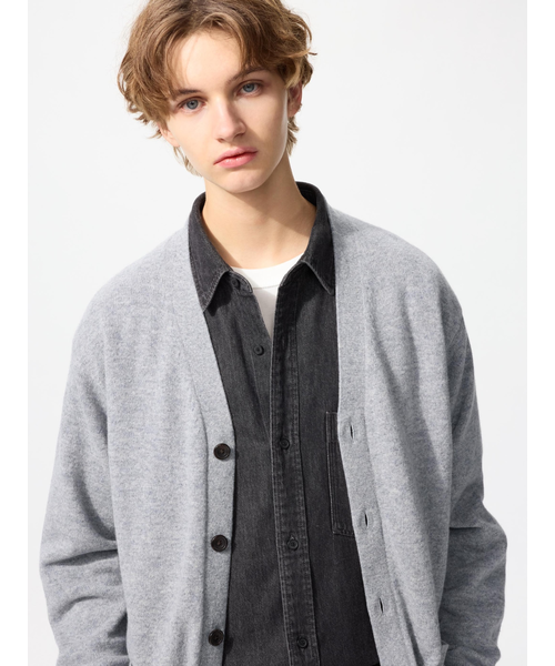 ラムVネックカーディガン｜ユニクロの通販｜&mall（アンドモール）三井