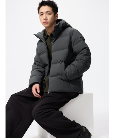 シームレスダウンパーカ