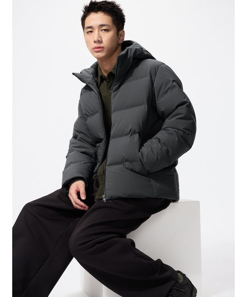 シームレスダウンパーカ